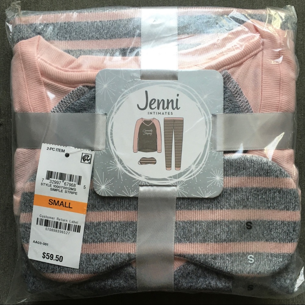 Pink Striped Sleepwear Pajamas Set
